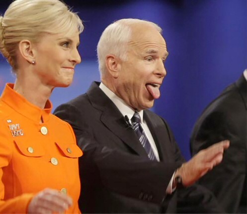 John McCain Sticking His